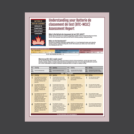 PDF-F-070 | Comprendre le rapport d’évaluation du test de Niveaux de compétence linguistique canadiens (BTC-NCLC) : anglais