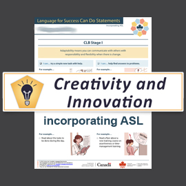PDF-LFS-017 | LFS Can Do Statements incorporating ASL: Creativity and Innovation